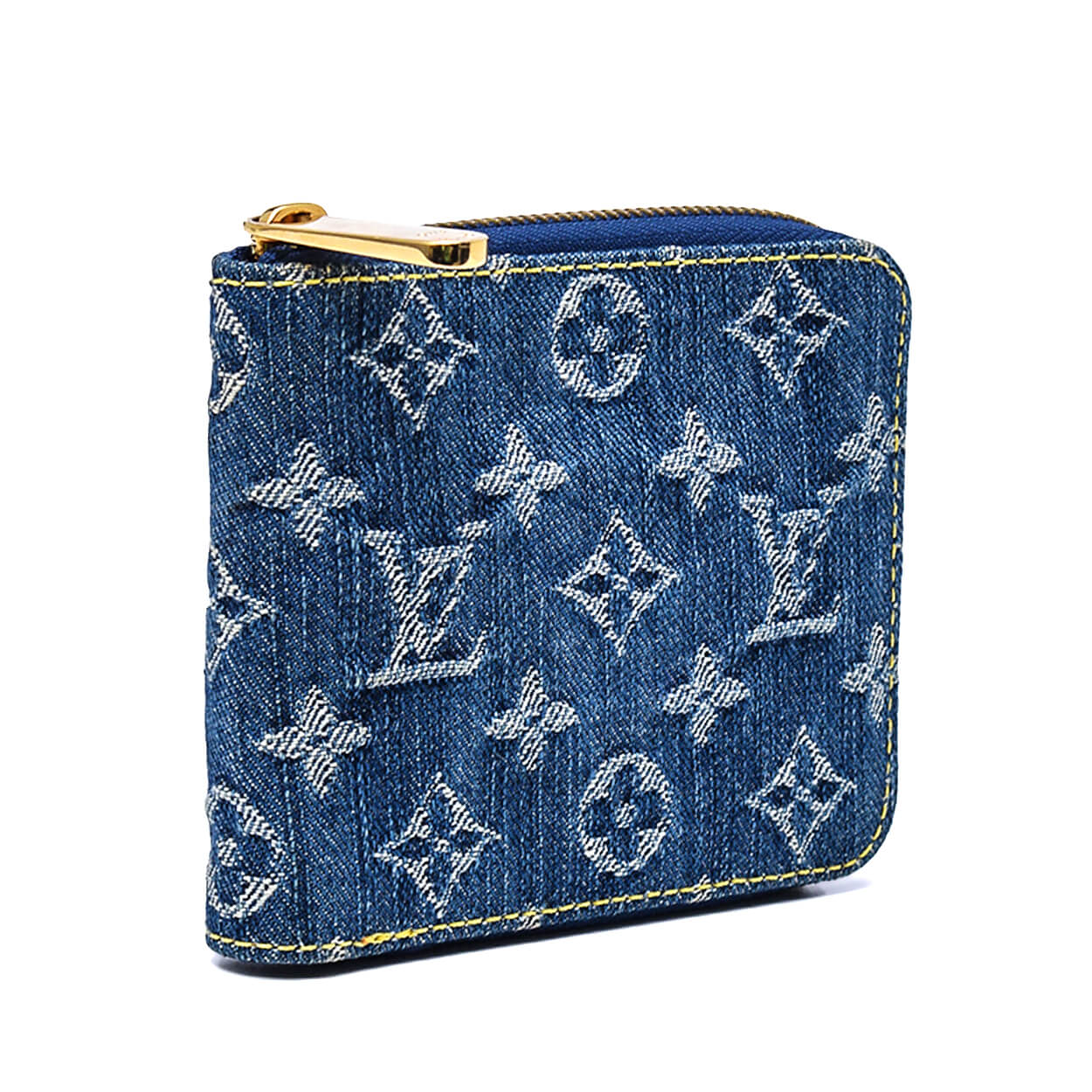 Louis Vuitton - Blue Monogram Denim Zippy Wallet